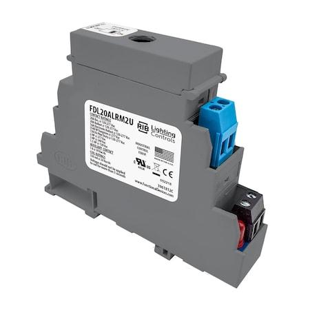 Functional Devices LTG DIN Rail Latching Relay 20Amp Polarized 24V w/ Status FDL20ALRM2U